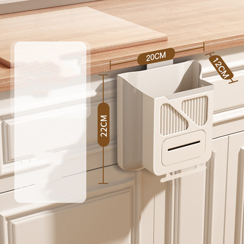 🎉 2026 Sale — Over 19,400 Sold!🍃 Foldable Hanging Kitchen Waste Trash Can ✨