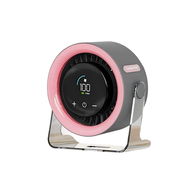 💥100-Speed Mini Desk Fan with Digital Display