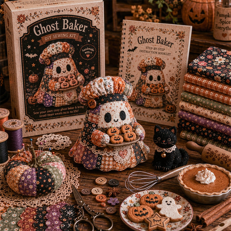 🔥LAST DAY 50% OFF🧵Little Ghost's Cozy Halloween DIY Patchwork Kit