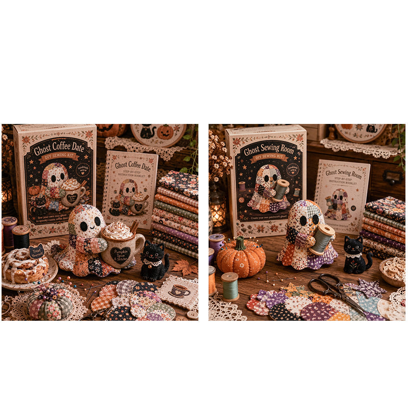 🔥LAST DAY 50% OFF🧵Little Ghost's Cozy Halloween DIY Patchwork Kit