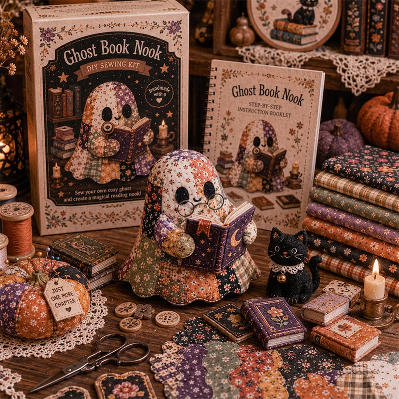 🔥LAST DAY 50% OFF🧵Little Ghost's Cozy Halloween DIY Patchwork Kit