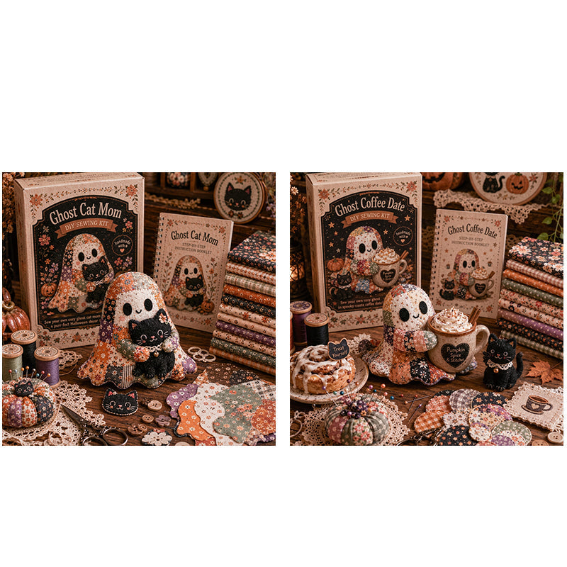 🔥LAST DAY 50% OFF🧵Little Ghost's Cozy Halloween DIY Patchwork Kit
