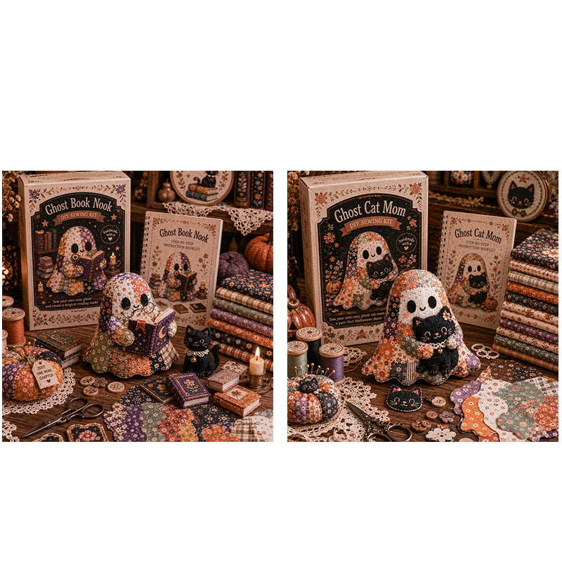 🔥LAST DAY 50% OFF🧵Little Ghost's Cozy Halloween DIY Patchwork Kit