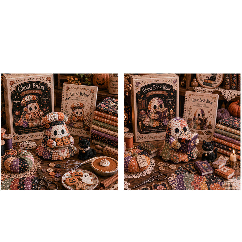 🔥LAST DAY 50% OFF🧵Little Ghost's Cozy Halloween DIY Patchwork Kit