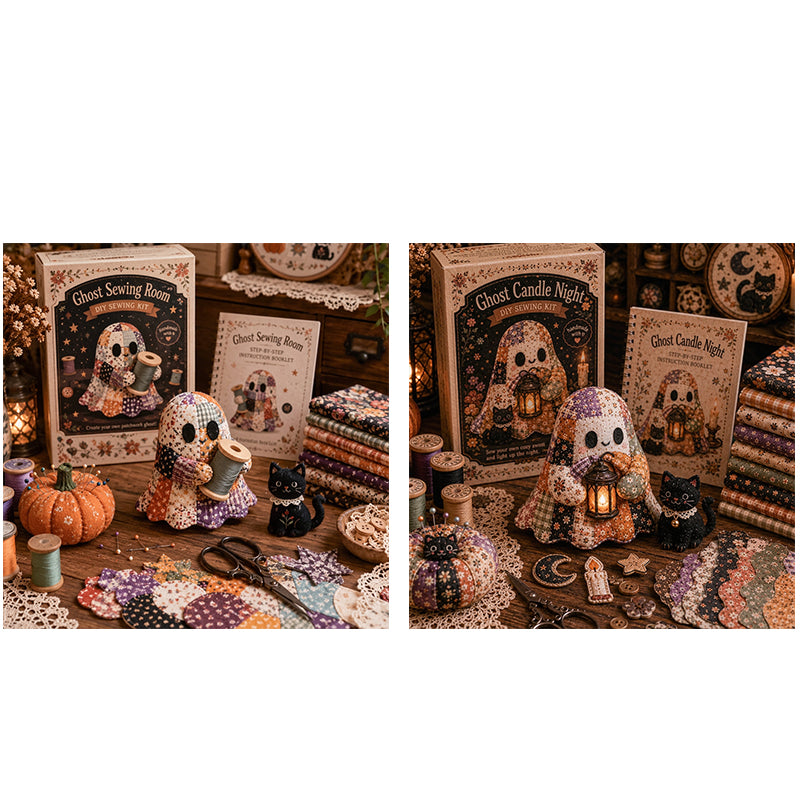 🔥LAST DAY 50% OFF🧵Little Ghost's Cozy Halloween DIY Patchwork Kit