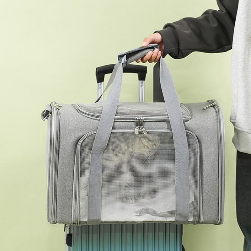 Large Foldable Mesh Cat Carrier Bag