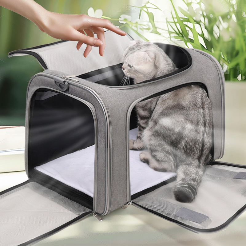 Large Foldable Mesh Cat Carrier Bag