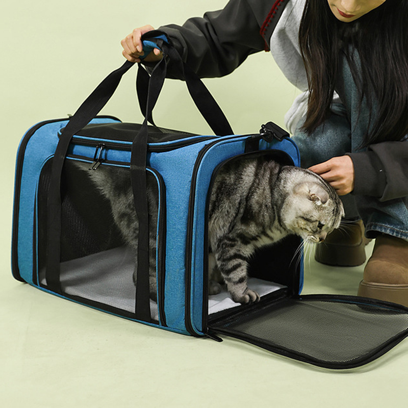Large Foldable Mesh Cat Carrier Bag
