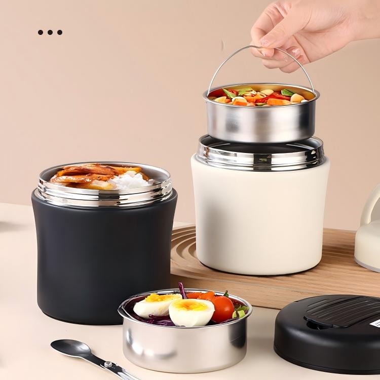 🎉 2026 Sale — Over 47,000 Sold! 🍱 Vacuum Insulated Food Jar with Folding Spoon – 304 Stainless Steel & Leakproof 🔥