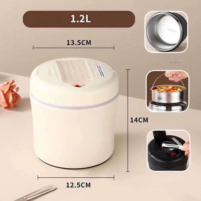 🎉 2026 Sale — Over 47,000 Sold! 🍱 Vacuum Insulated Food Jar with Folding Spoon – 304 Stainless Steel & Leakproof 🔥