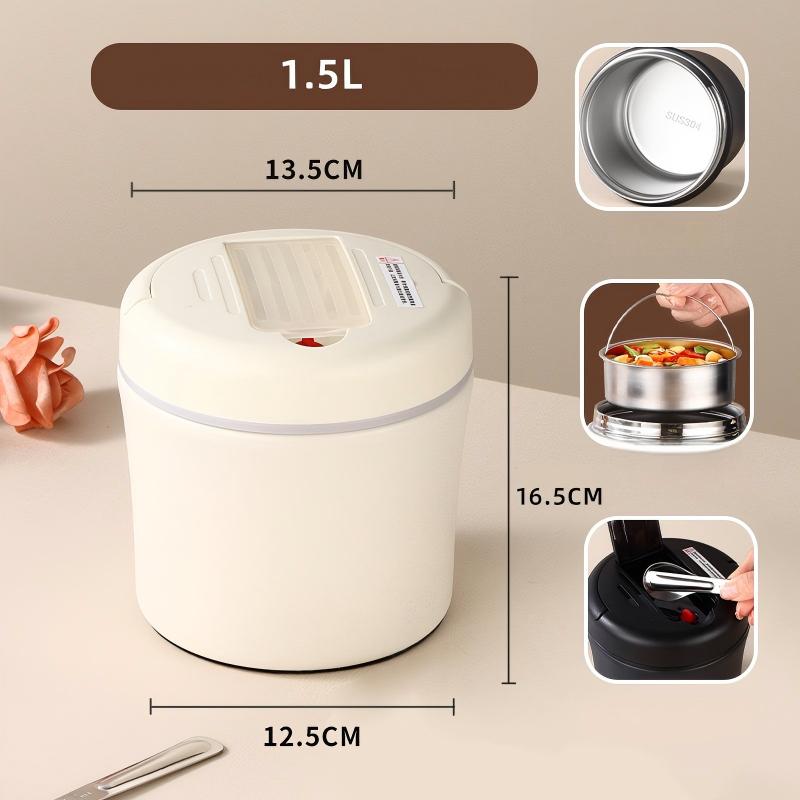 🎉 2026 Sale — Over 47,000 Sold! 🍱 Vacuum Insulated Food Jar with Folding Spoon – 304 Stainless Steel & Leakproof 🔥
