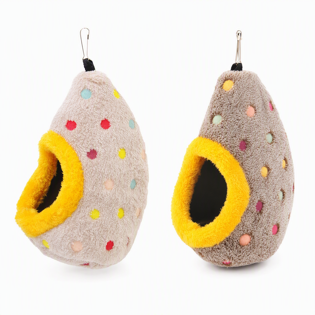Hanging Warm Cotton Bird Nest Hammock Egg Shaped Cage Bed for Parrots Budgies and Finches