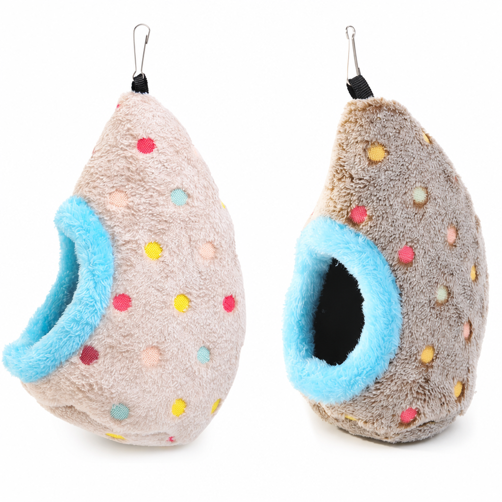 Hanging Warm Cotton Bird Nest Hammock Egg Shaped Cage Bed for Parrots Budgies and Finches